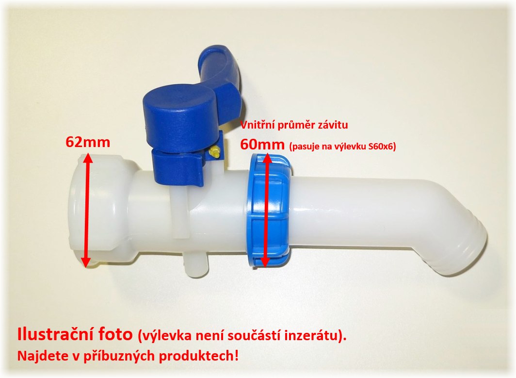 IBC ventil S60 + výlevka