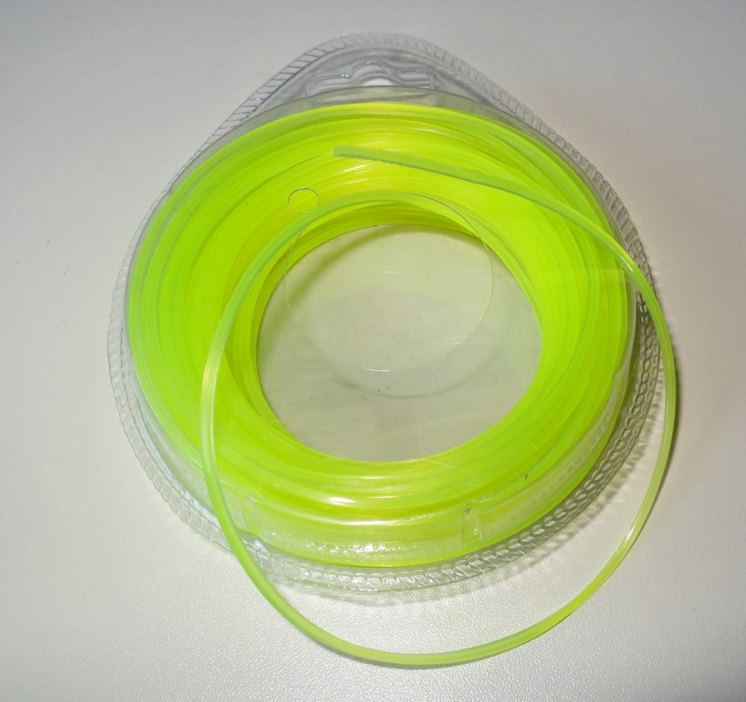 Struna do křovinořezu 15m, 1,65mm - čtverecová