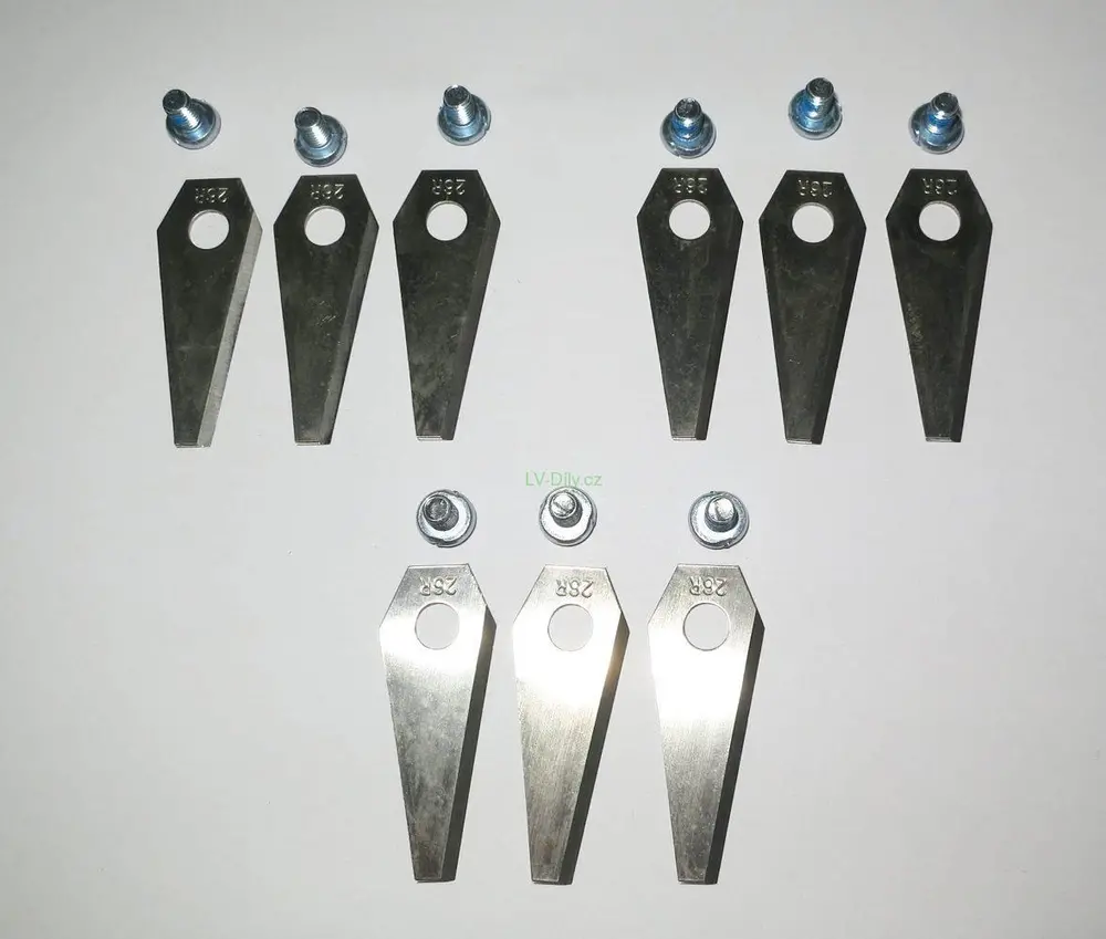 9x Nože do robotické sekačky 4,9 cm - Bosch