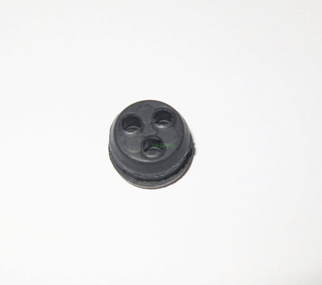 Průchodka palivové nádrže 17x12x5mm - 3 otvory