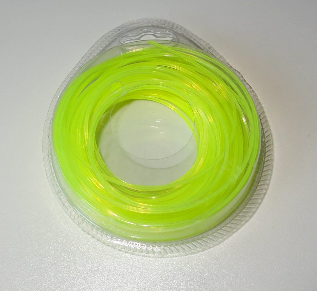 Struna do křovinořezu 15m, 1,3mm - čtvercová