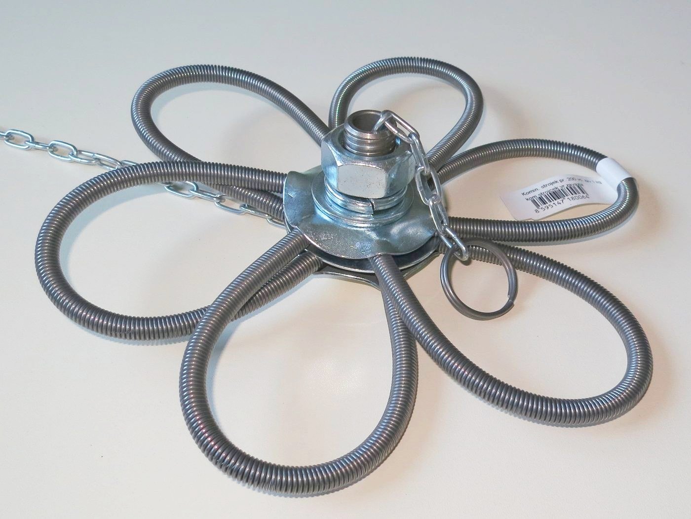 Komínový strojek 200mm se závažím 1kg - rozsah 150-230mm