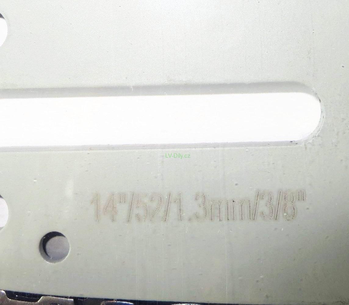 2x pilové řetězy a lišta pro řetězovou pilu - 35cm 14" 3/8" 52z