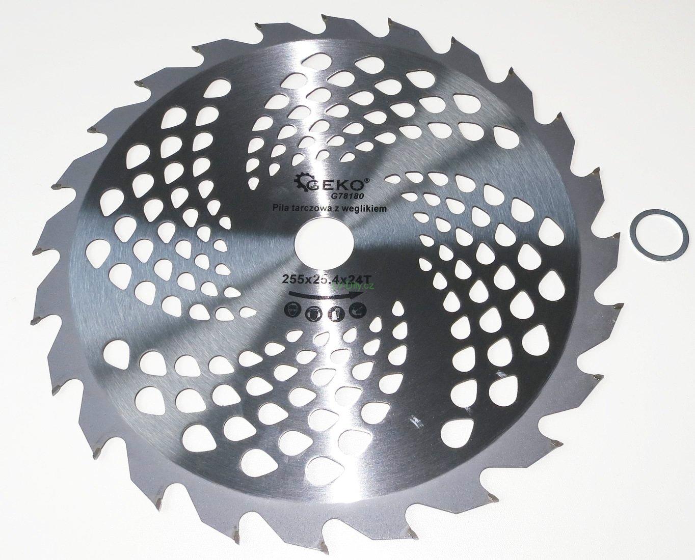 Řezný kotouč na křovinořez 255mm 24 zubů