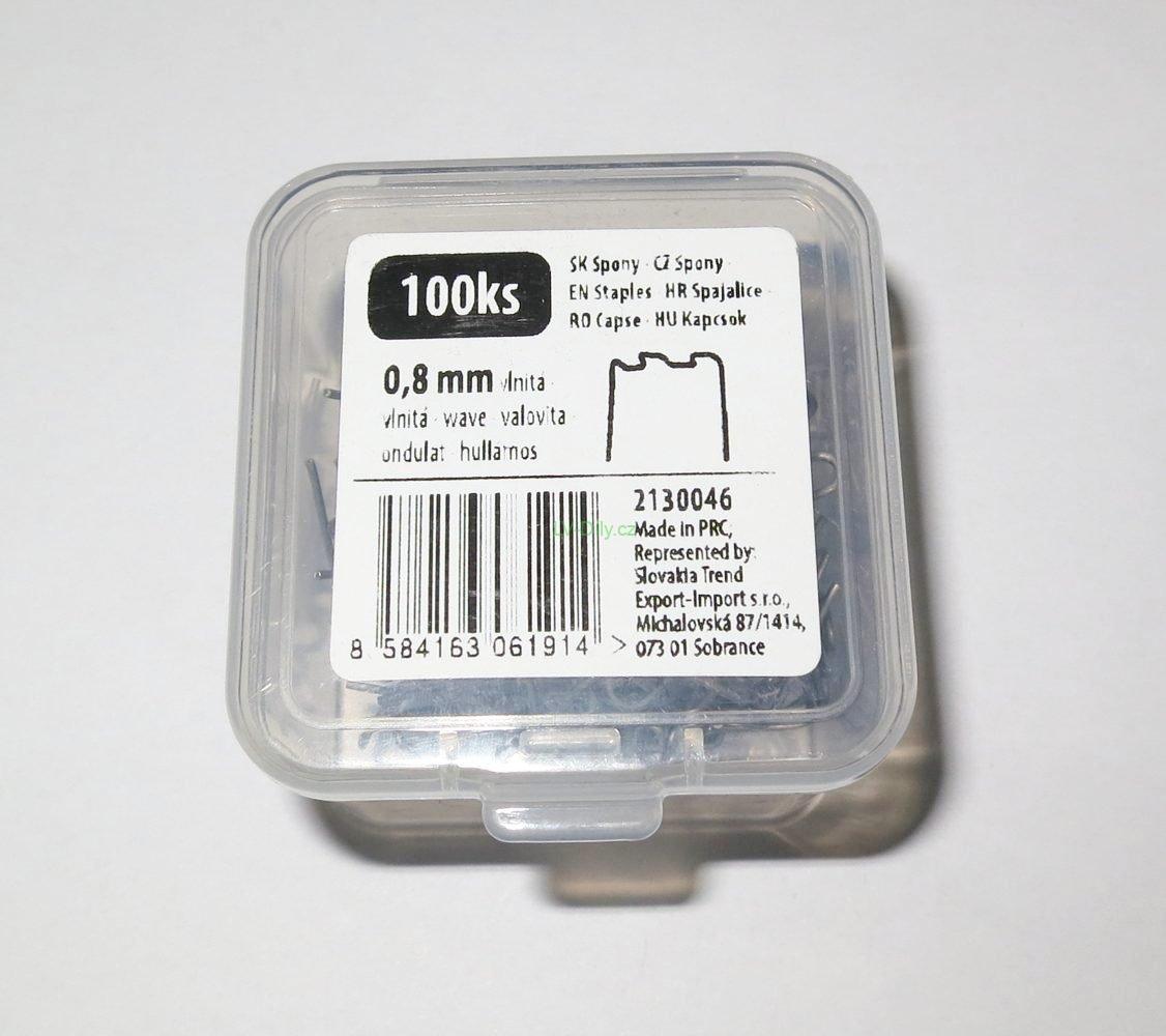 Náhradní spony pro svářečku na plasty - 100 ks vlnka