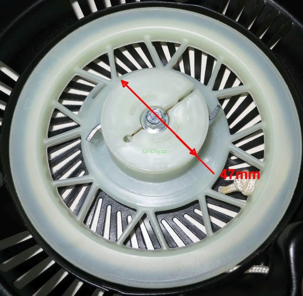 Startér čínské sekačky NAC, NGP, T475, T575, T675, Agroma