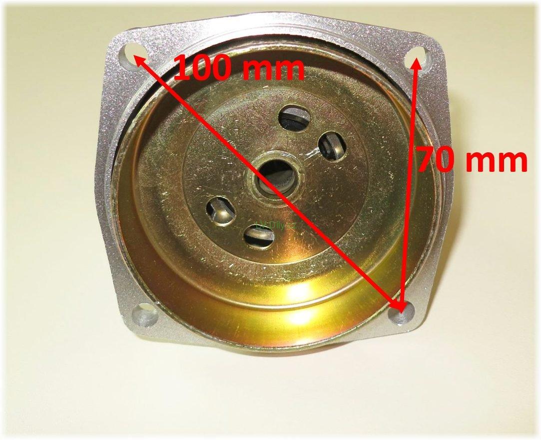 Buben spojky křovinořezu s přírubou - 28mm, 9zubů, rozteč 70mm