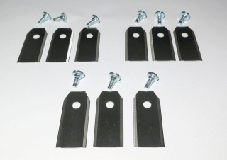 9x Nože do robotické sekačky 4,3 cm - Husqvarna, McCulloch, Gardena
