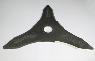 Nůž na křovinořez 3zubý 255mm, 3mm tloušťka - M83067