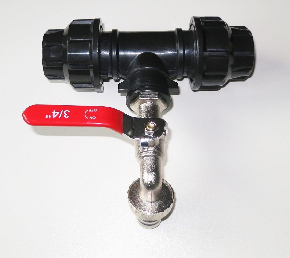 Propojení IBC 2ks - výstupní ventil 3/4"