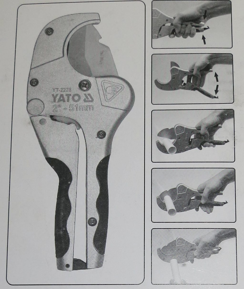 Nůžky na plastové trubky YT-2228