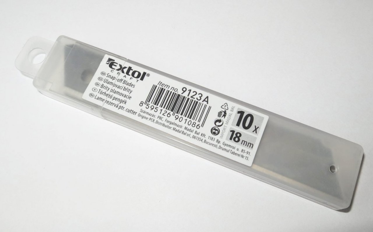 Náhradní břity pro ulamovací nože 18mm - 9123A