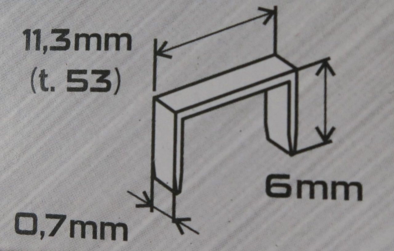 Sponky do sponkovačky 11,3 x 6mm - 23906