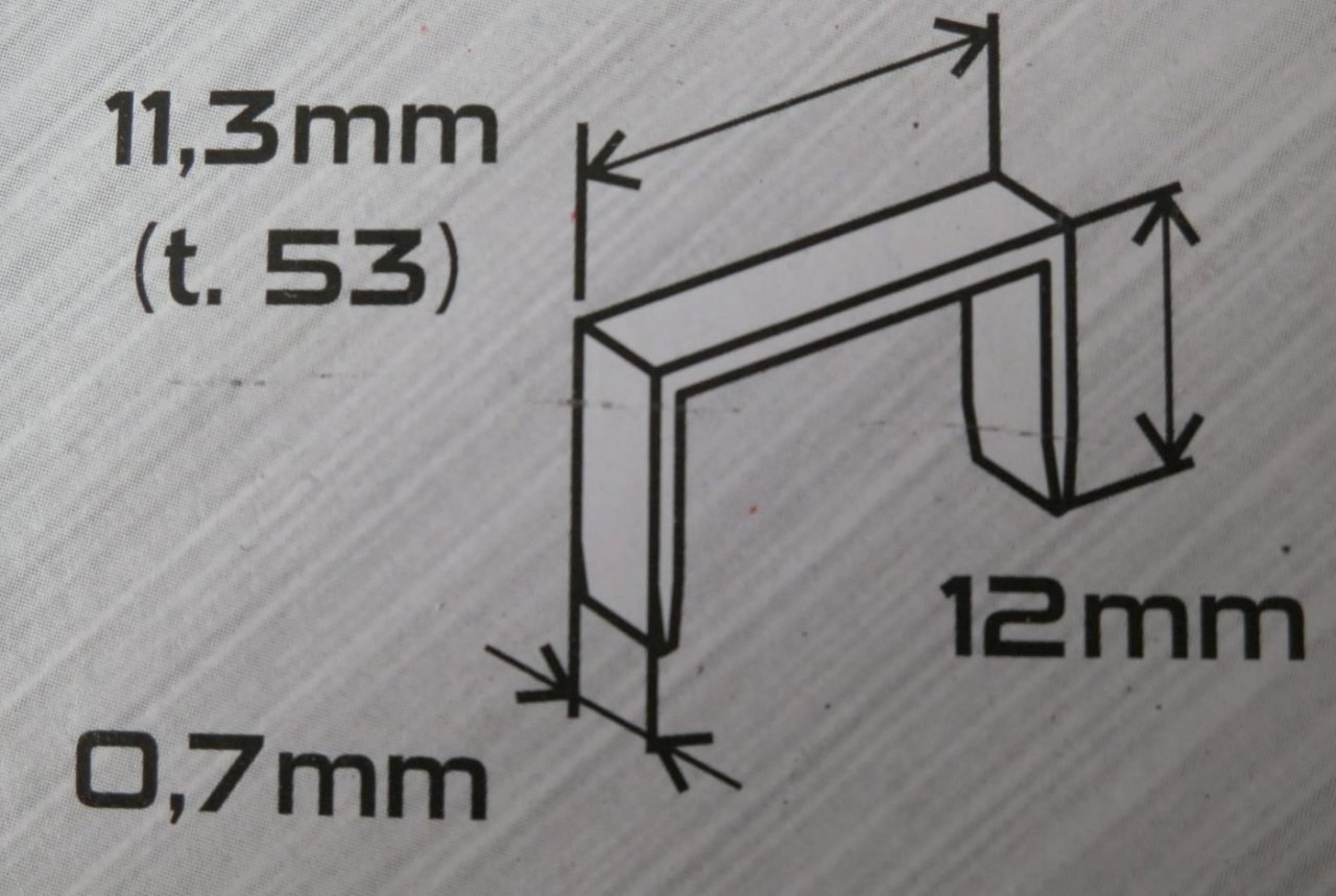 Spony do sponkovačky 11,3 x 12mm - 23912