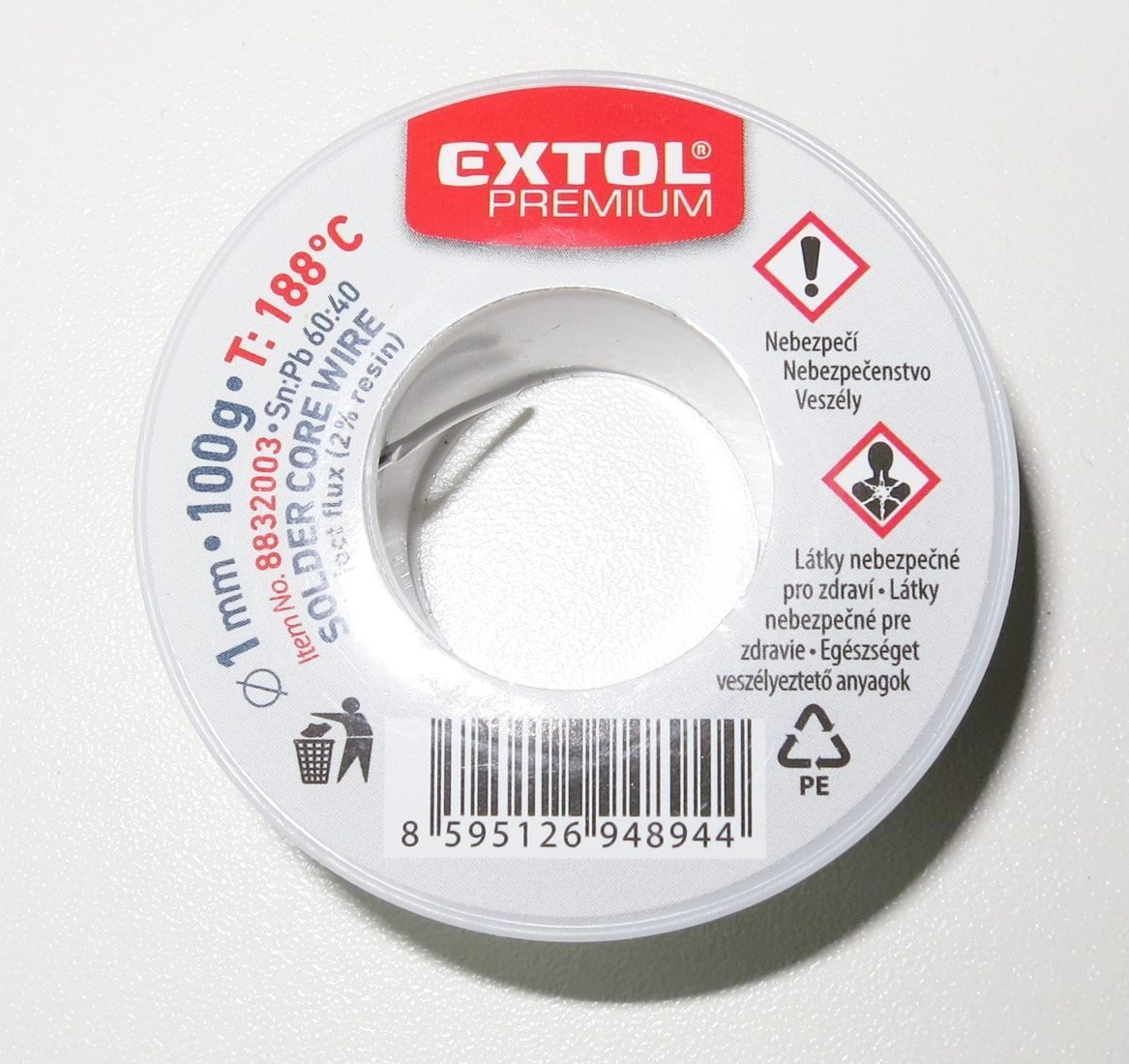 Pájecí cín - 1mm 100g