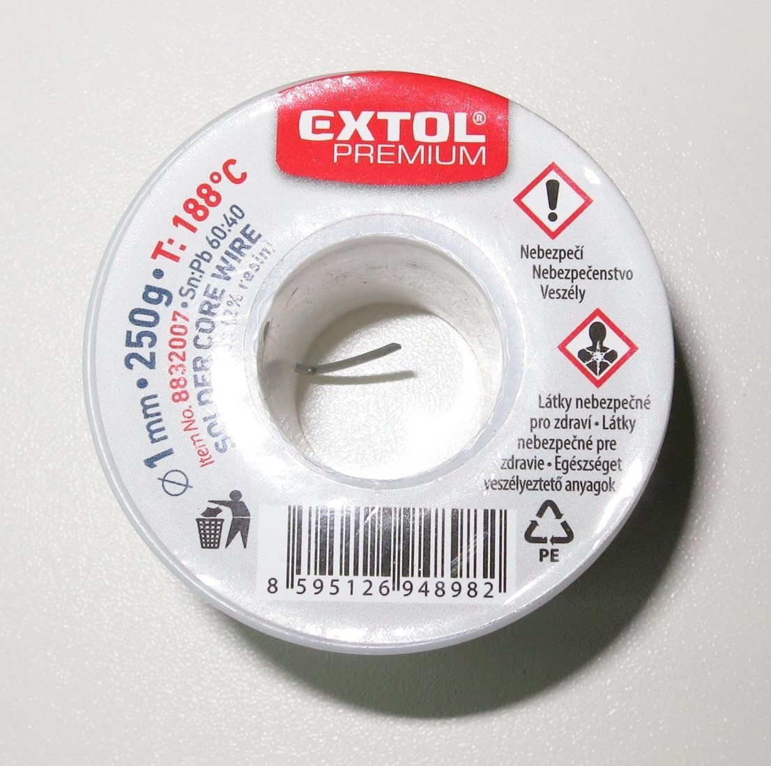 Pájecí cín - 1mm 250g