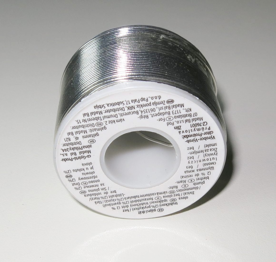 Bezolovnatý cín 1mm 250g - 99,3Sn / 0,7Cu