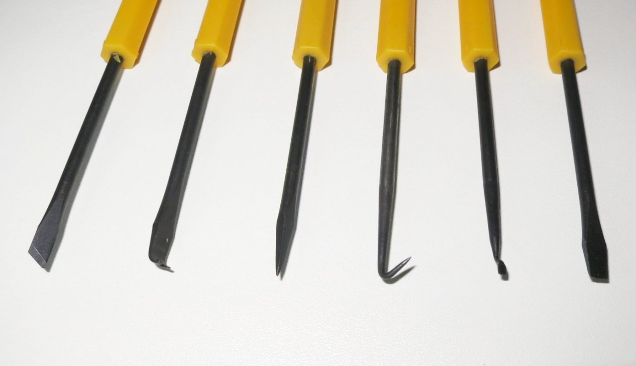 Přípravky pro demontáž elektronických součástek 6ks