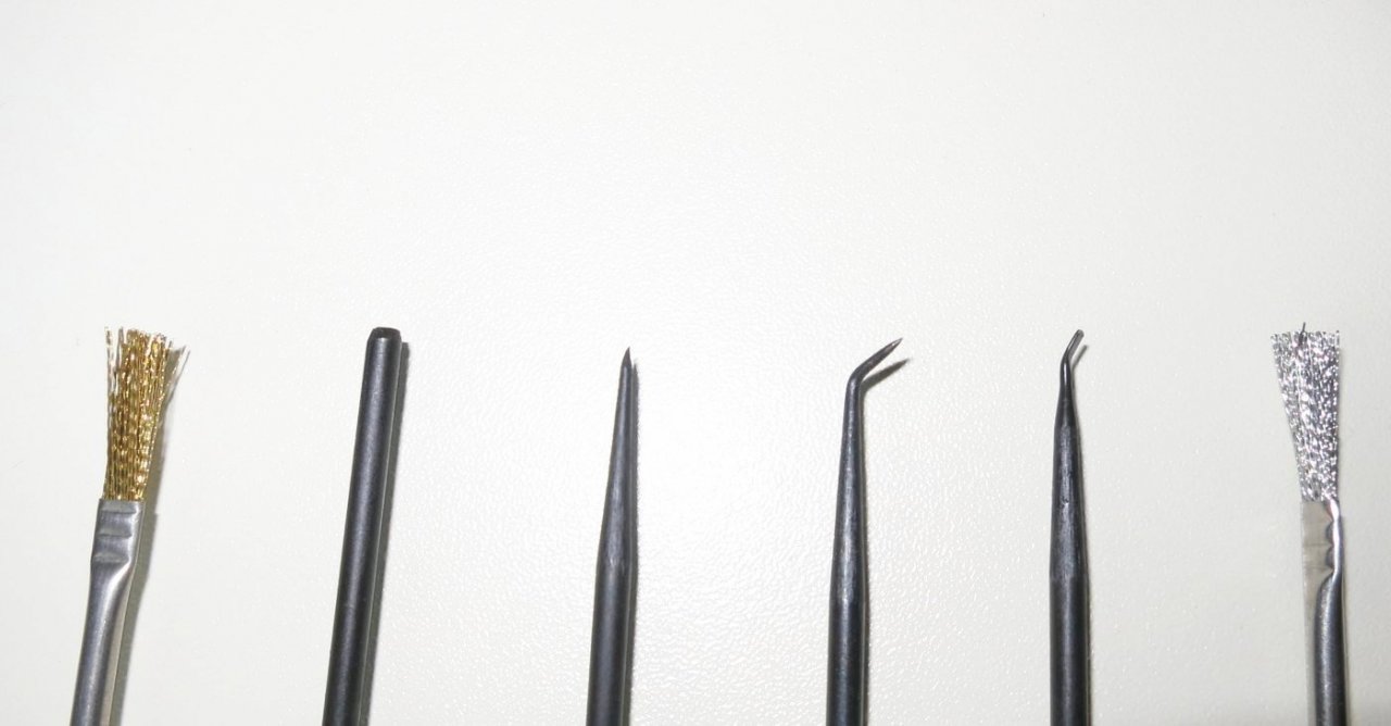 Přípravky pro demontáž elektronických součástek 6ks