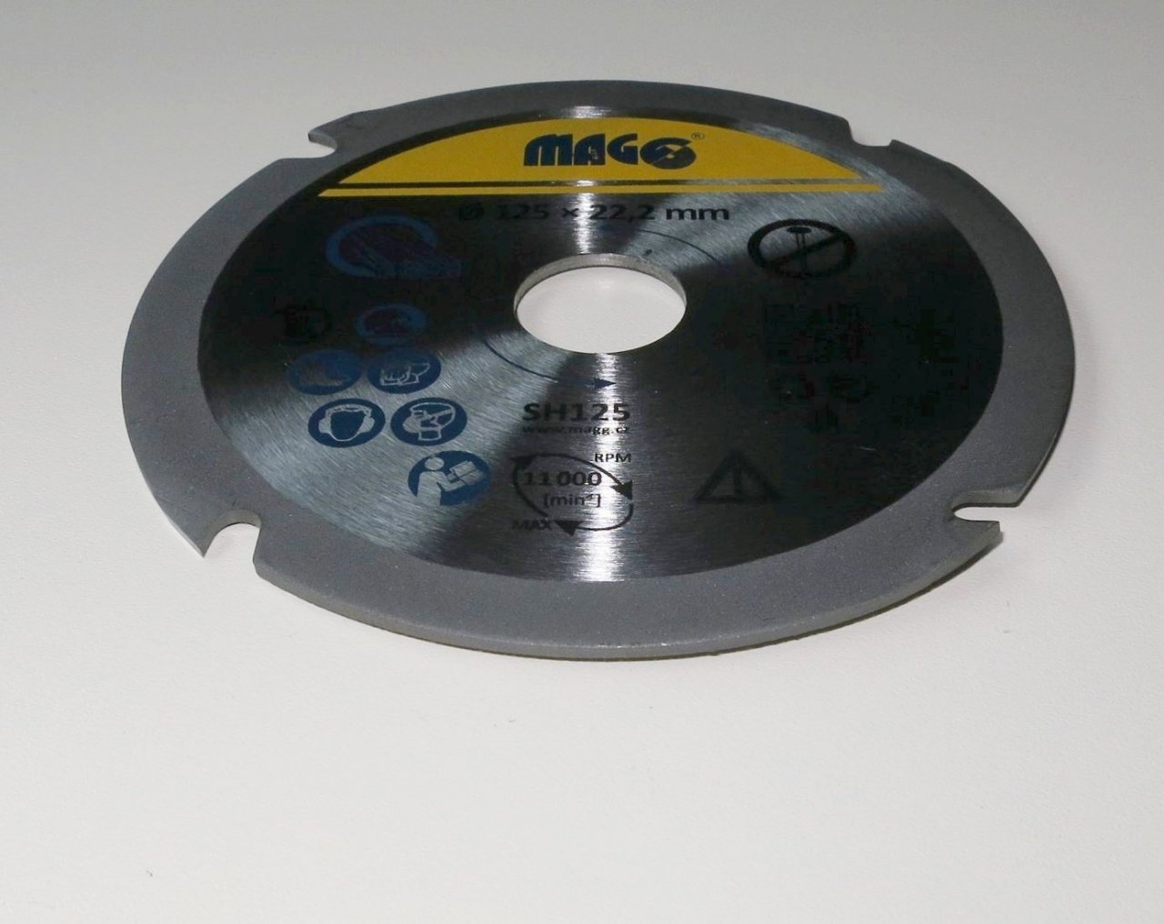 Řezný kotouč na dřevo do úhlové brusky 125mm