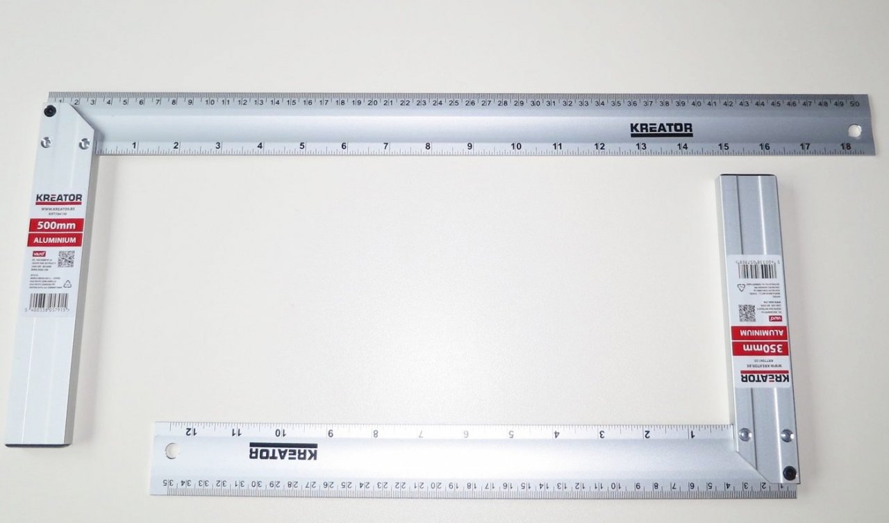 Výhodný set - Kovový úhelník Profi 35 a 50 cm