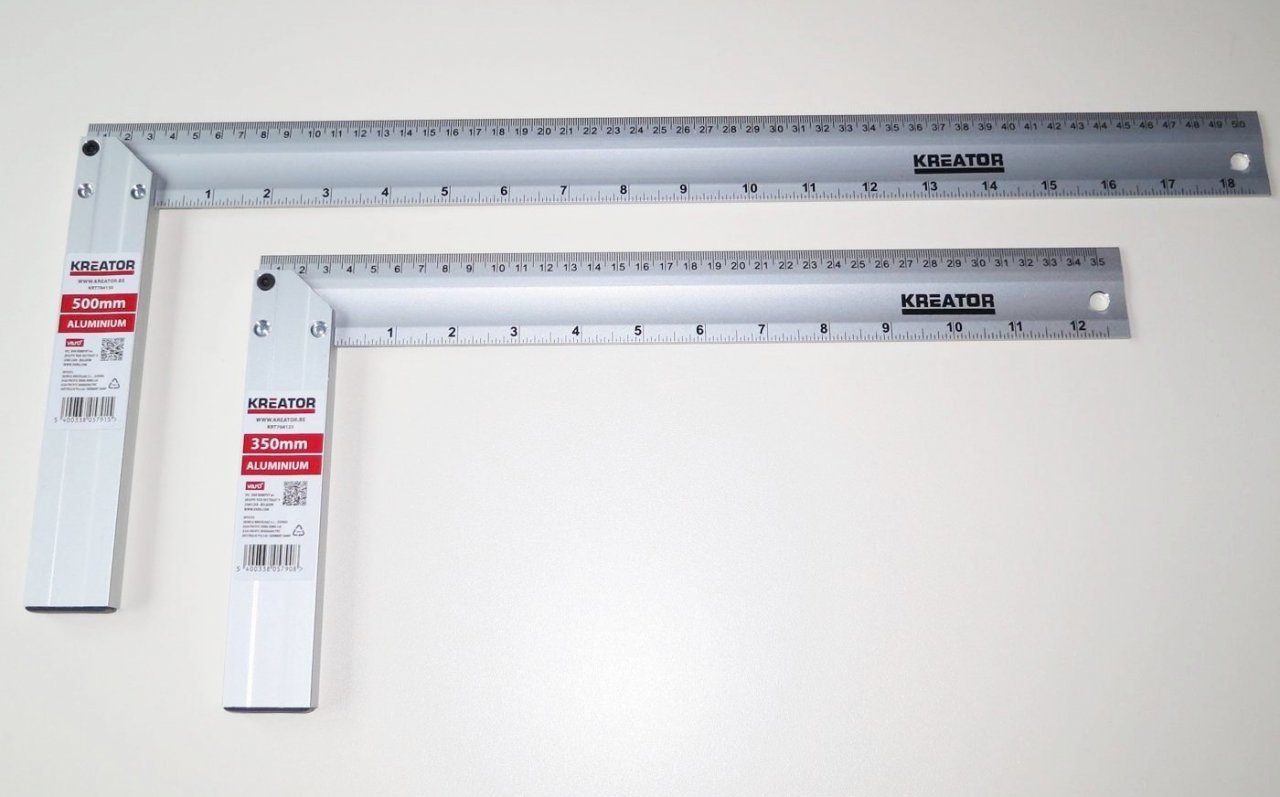 Výhodný set - Kovový úhelník Profi 35 a 50 cm