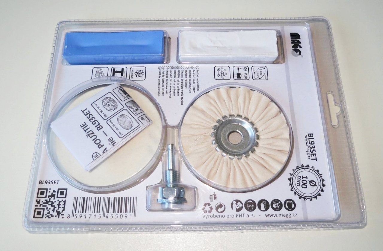 Leštící sada - leštící kotouče + leštící pasty