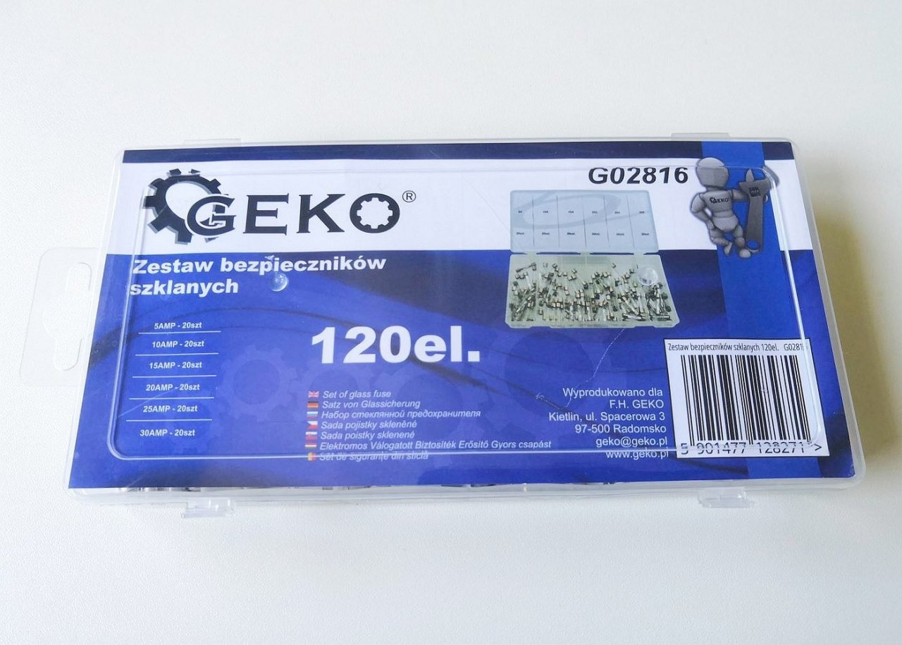 Skleněné trubičkové pojistky 120ks