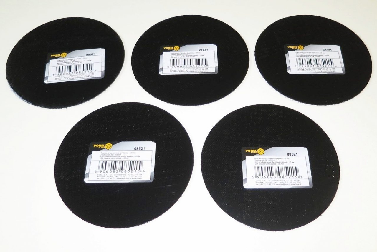 Výhodný set 5x Nosič brusných výseků náhradní 125mm (Suchý zip+samolepící)