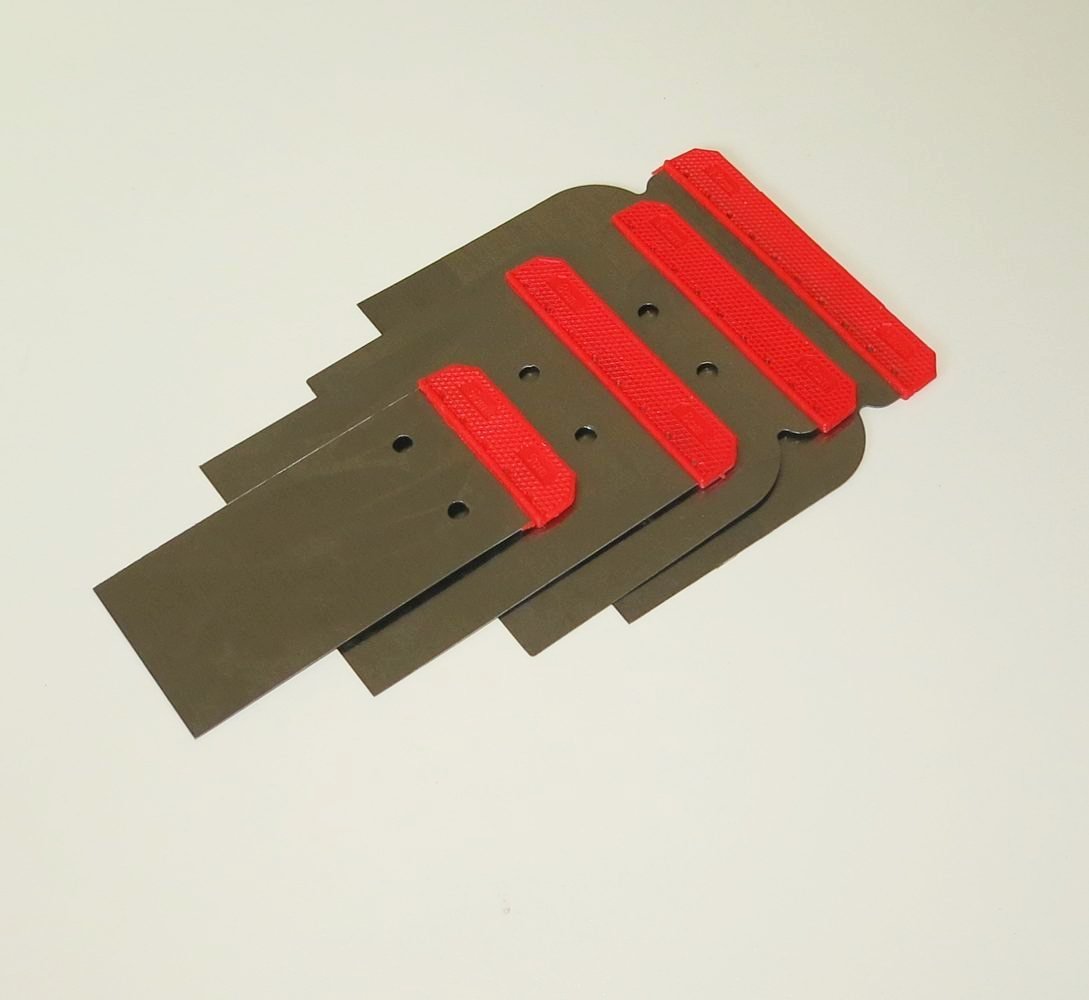 4ks nerezové špachtle - 50, 80, 100, 120mm