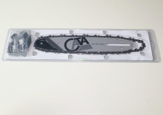 2x pilové řetězy a lišta pro řetězovou pilu - 25cm 10" 3/8" 40z